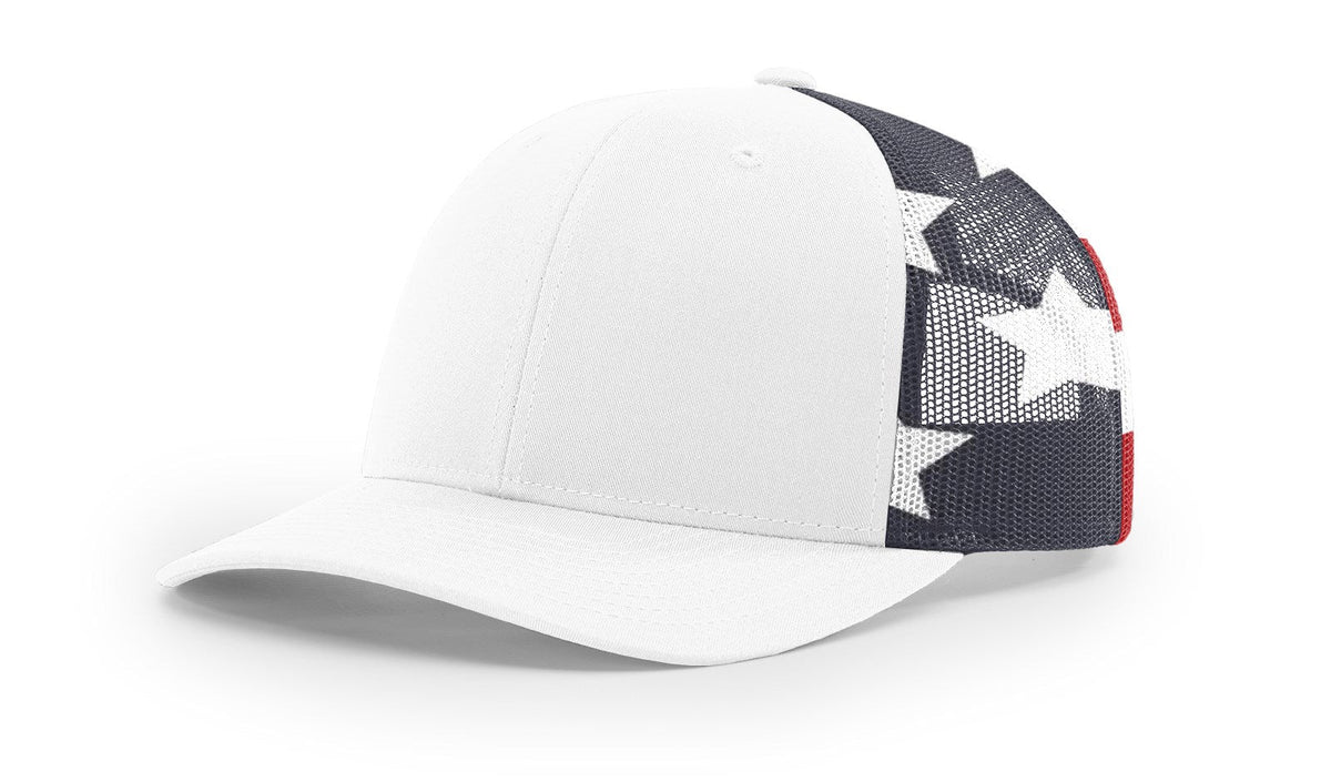 Richardson 112PM Printed Mesh Back Trucker Cap Snapback Hat - Blank - Signature Edition
