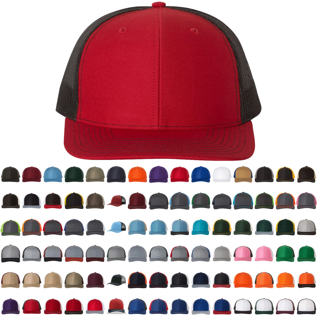 Richardson 112 Trucker Hat Snapback Cap - Blank - Signature Edition