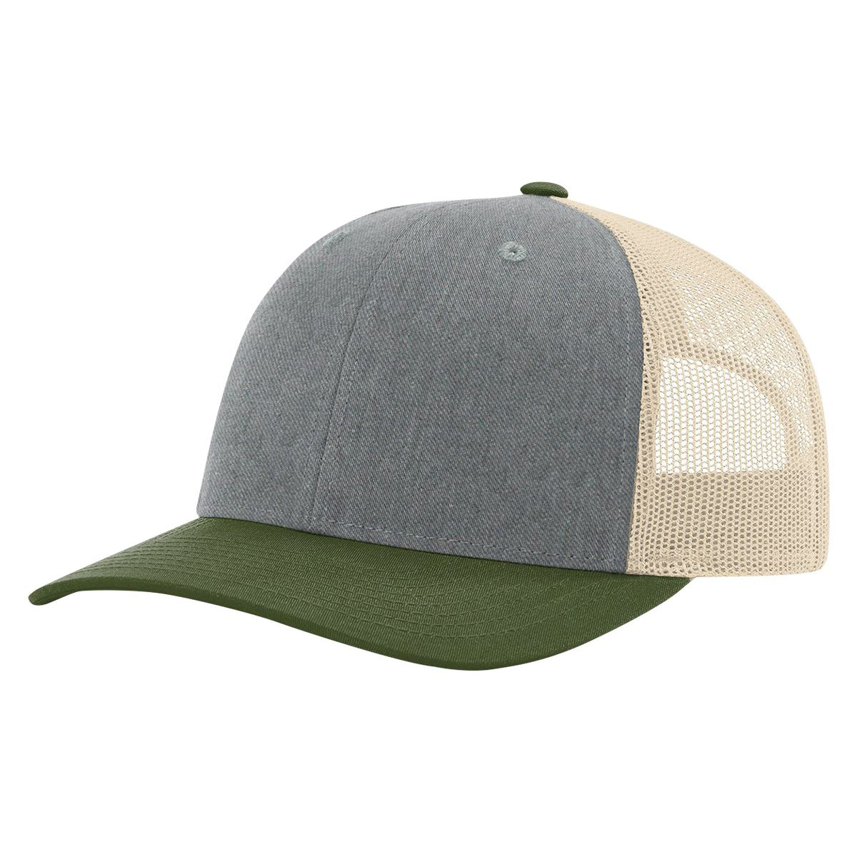 Richardson 115 Low Pro Trucker Cap, Snapback Hat - Blank - Signature Edition