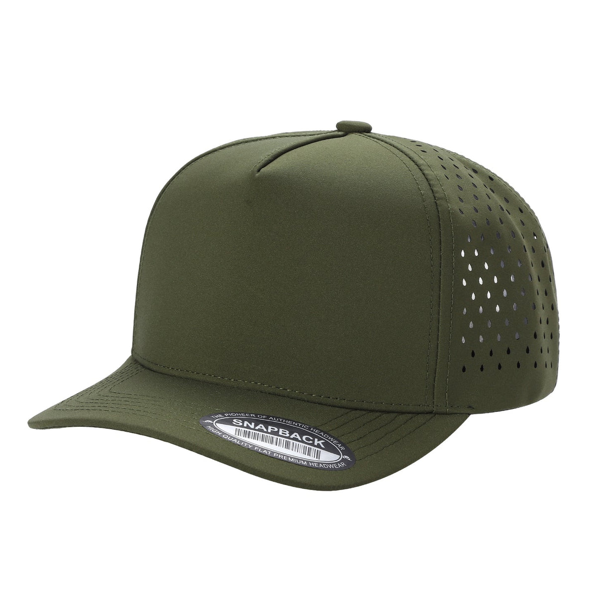 Unbranded 5 Panel Perforated Laser Mesh Hat Waterproof Cap - Signature Edition