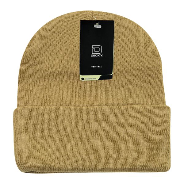 Decky 186 Acrylic Long Beanie Knit Cap - Blank - Signature Edition