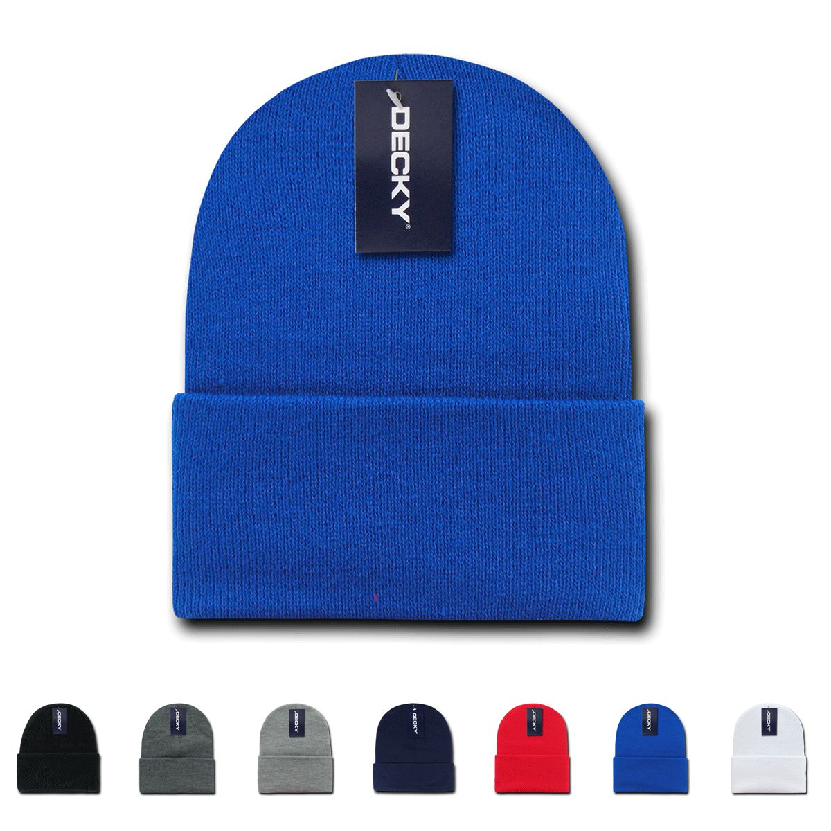 Decky 186 Acrylic Long Beanie Knit Cap - Blank - Signature Edition