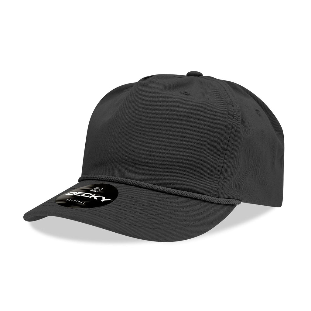 Decky 252 Classic 5-Panel Golf Cap with Rope - Blank - Signature Edition