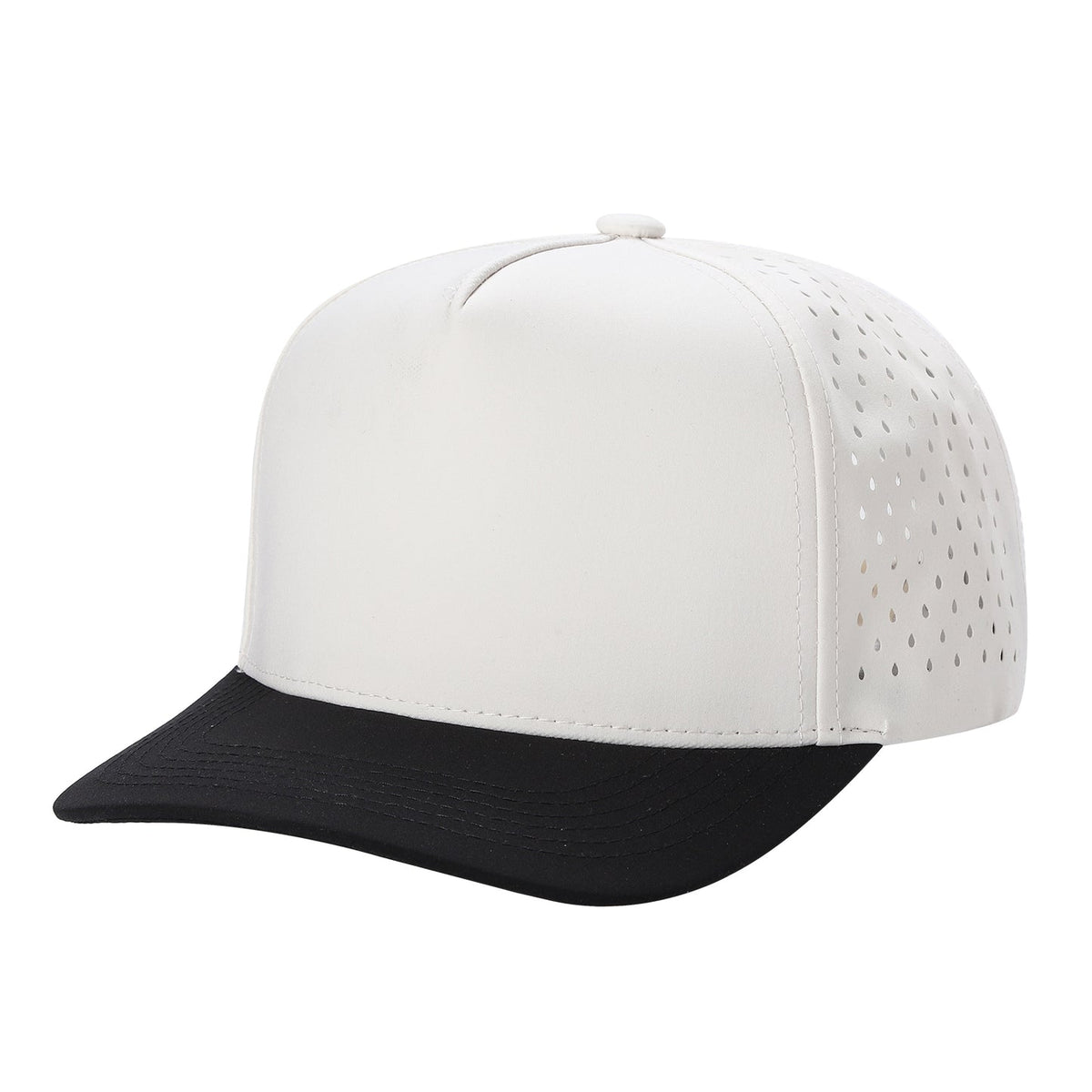 Unbranded 5 Panel Perforated Laser Mesh Hat Waterproof Cap - Signature Edition