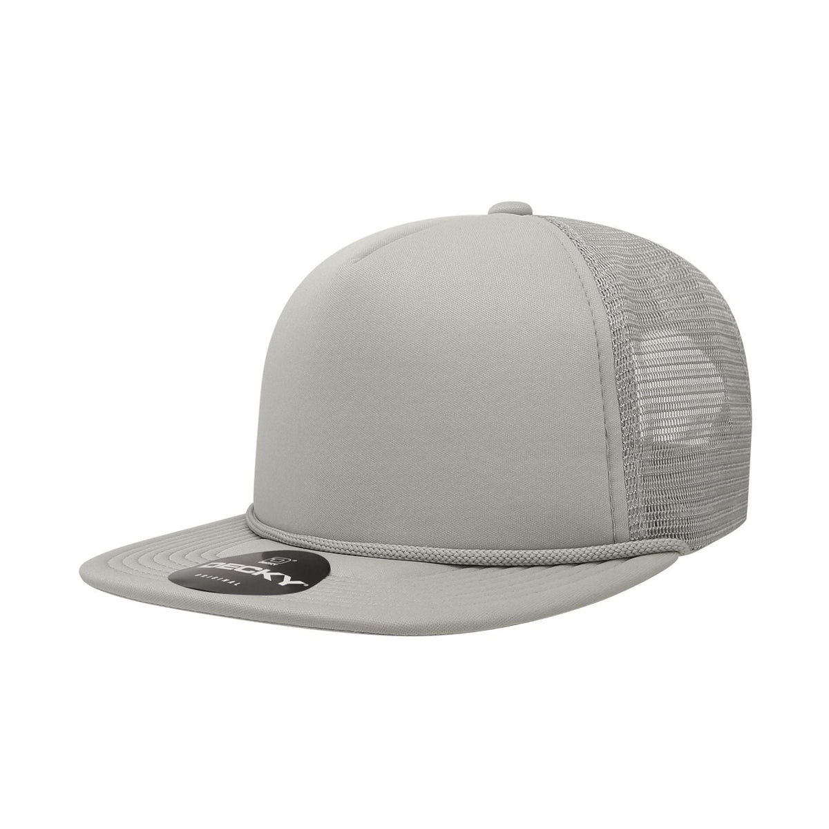 Decky 6026 Classic 5 Panel Foam Trucker Cap Flat Bill Hat - Blank - Signature Edition
