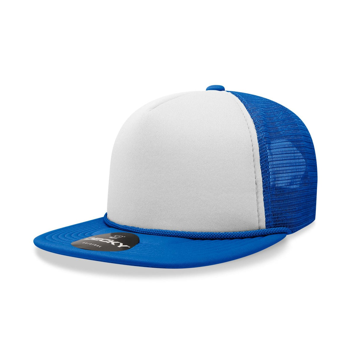Decky 6026 Classic 5 Panel Foam Trucker Cap Flat Bill Hat - Blank - Signature Edition