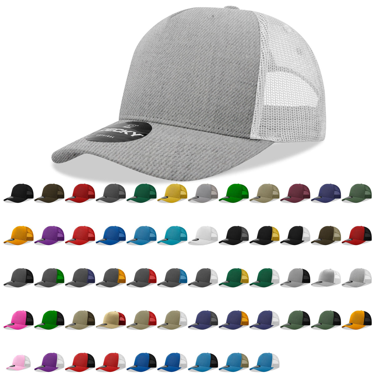 Decky 6030 Classic 5 Panel Retro Trucker Cap - Blank - Signature Edition