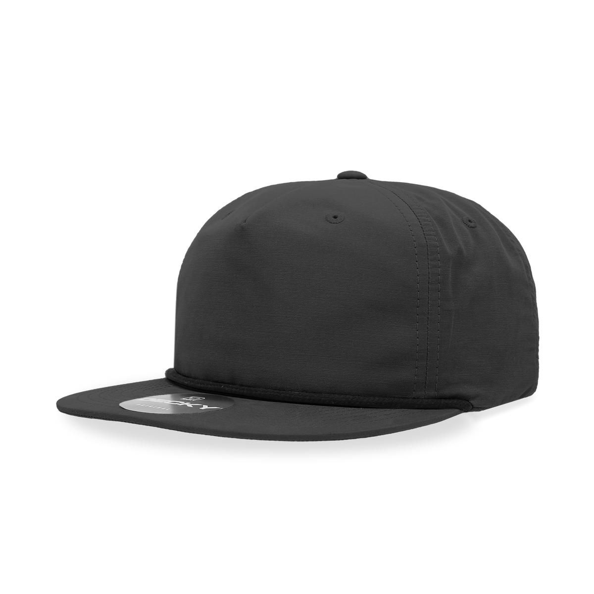 Decky 6032 Classic Rope Hat 5 Panel Flat Bill Cap Snapback - Blank - Signature Edition