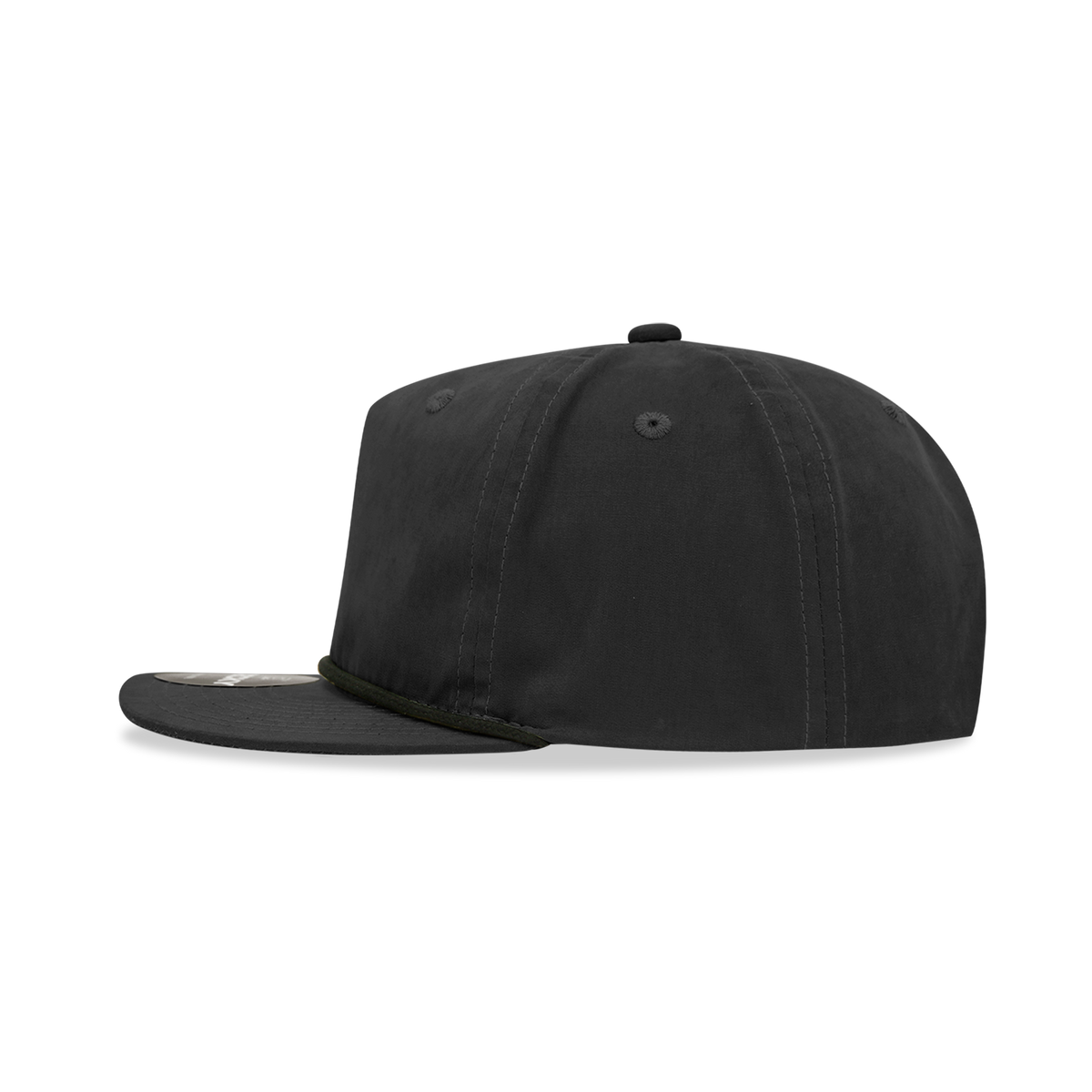 Decky 6032 Classic Rope Hat 5 Panel Flat Bill Cap Snapback - Blank - Signature Edition