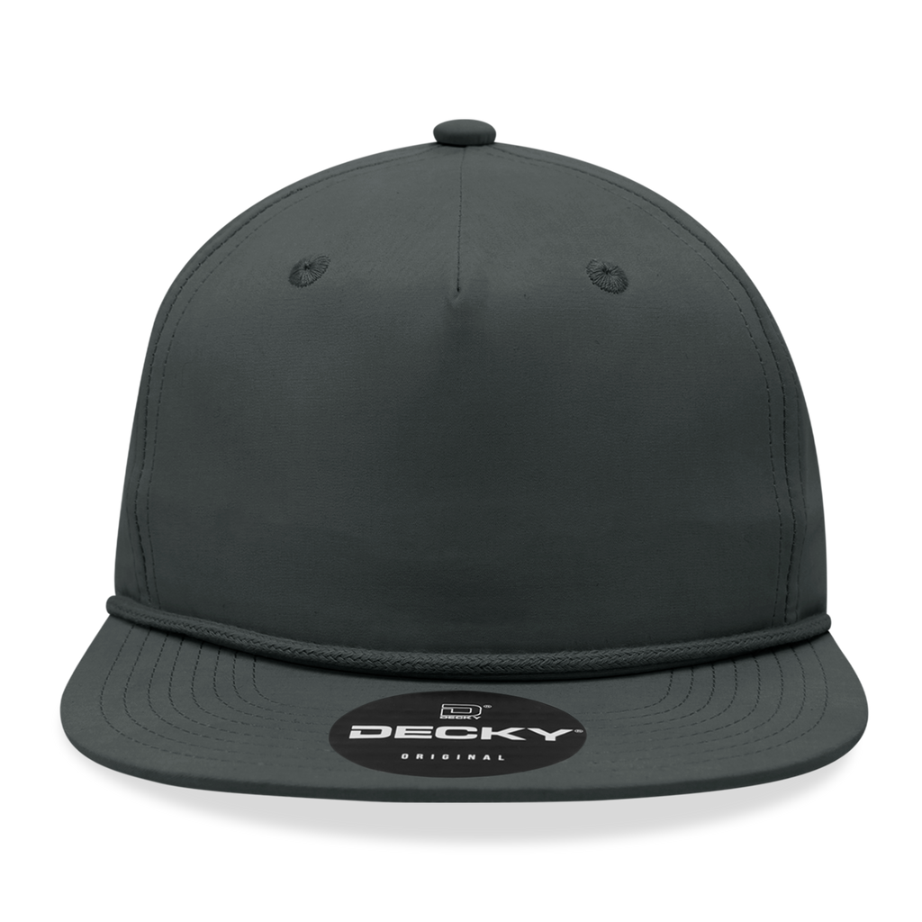 Decky 6032 Classic Rope Hat 5 Panel Flat Bill Cap Snapback - Blank - Signature Edition