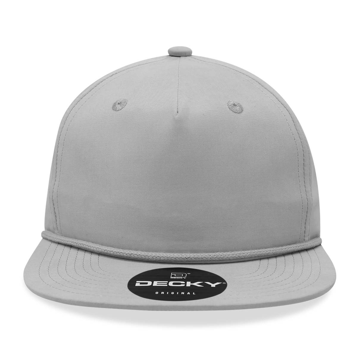 Decky 6032 Classic Rope Hat 5 Panel Flat Bill Cap Snapback - Blank - Signature Edition