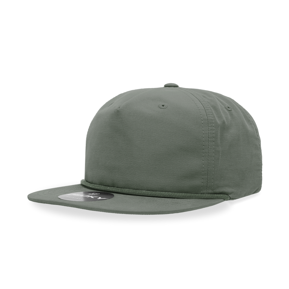 Decky 6032 Classic Rope Hat 5 Panel Flat Bill Cap Snapback - Blank - Signature Edition