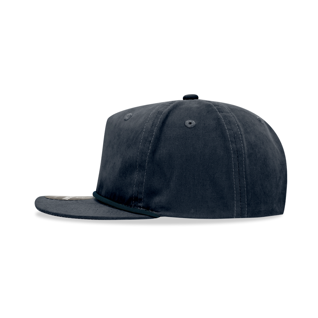 Decky 6032 Classic Rope Hat 5 Panel Flat Bill Cap Snapback - Blank - Signature Edition