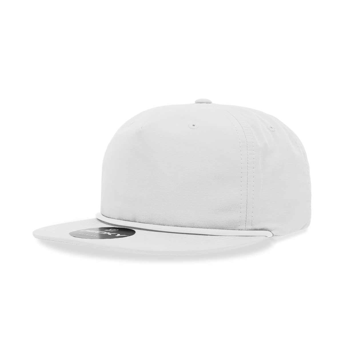 Decky 6032 Classic Rope Hat 5 Panel Flat Bill Cap Snapback - Blank - Signature Edition