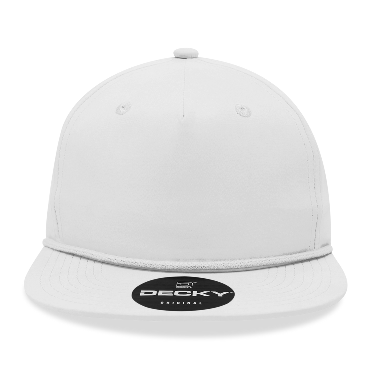 Decky 6032 Classic Rope Hat 5 Panel Flat Bill Cap Snapback - Blank - Signature Edition