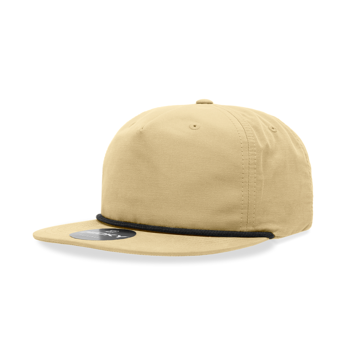Decky 6032 Classic Rope Hat 5 Panel Flat Bill Cap Snapback - Blank - Signature Edition
