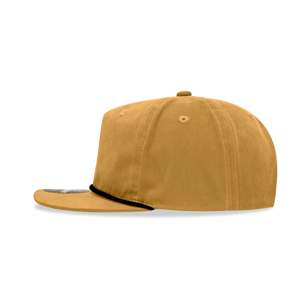 Decky 6032 Classic Rope Hat 5 Panel Flat Bill Cap Snapback - Blank - Signature Edition