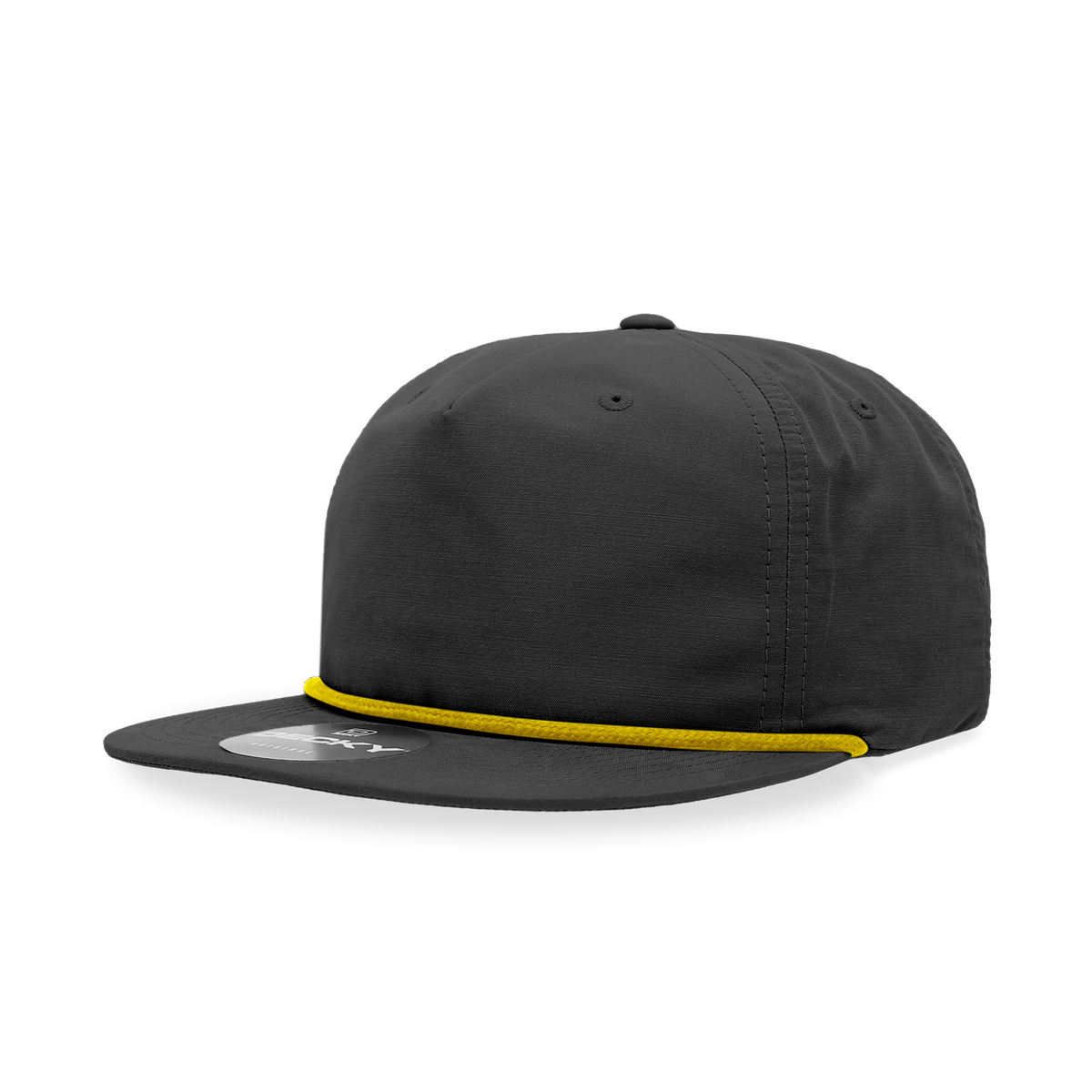 Decky 6032 Classic Rope Hat 5 Panel Flat Bill Cap Snapback - Blank - Signature Edition