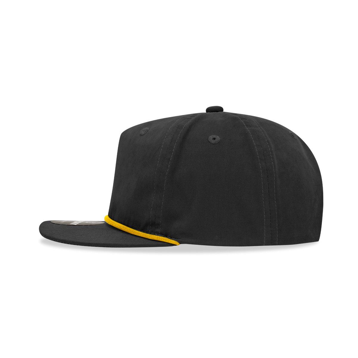 Decky 6032 Classic Rope Hat 5 Panel Flat Bill Cap Snapback - Blank - Signature Edition