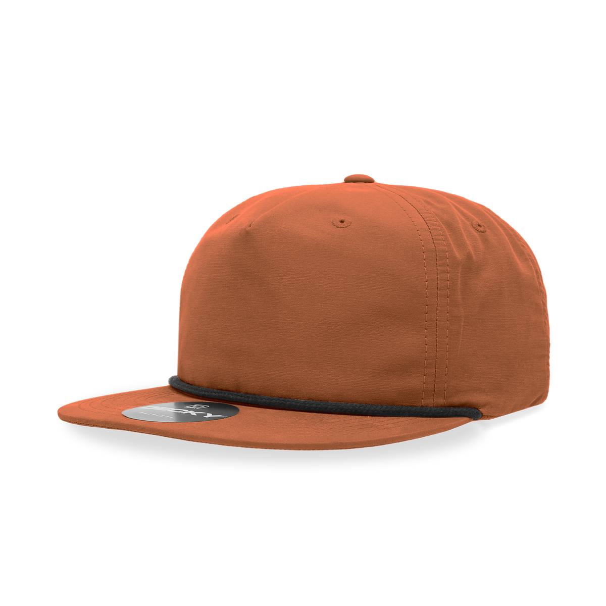 Decky 6032 Classic Rope Hat 5 Panel Flat Bill Cap Snapback - Blank - Signature Edition