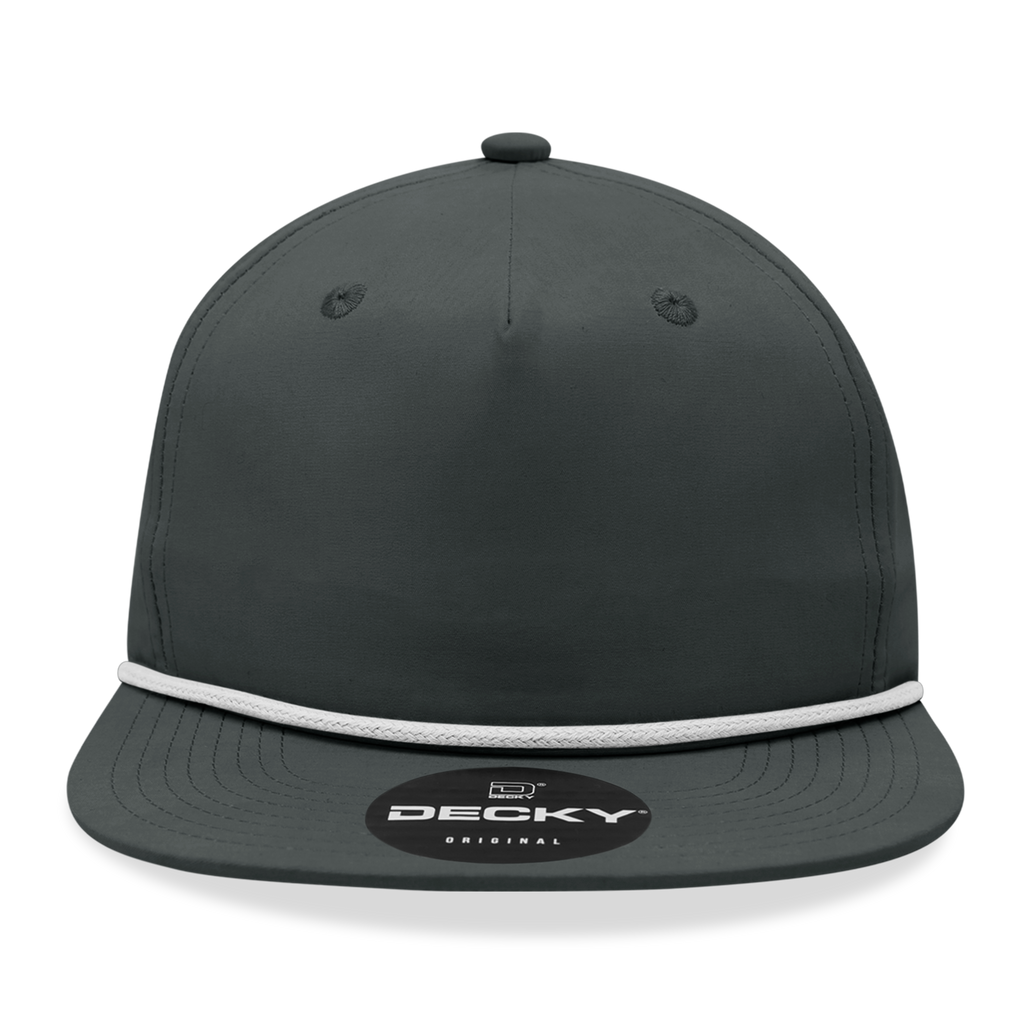 Decky 6032 Classic Rope Hat 5 Panel Flat Bill Cap Snapback - Blank - Signature Edition