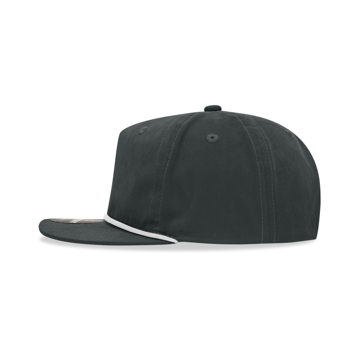 Decky 6032 Classic Rope Hat 5 Panel Flat Bill Cap Snapback - Blank - Signature Edition