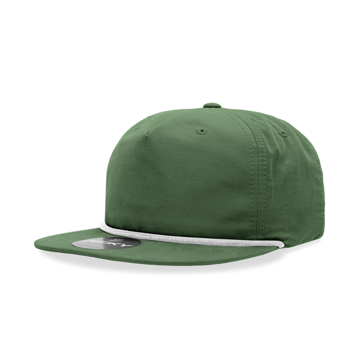 Decky 6032 Classic Rope Hat 5 Panel Flat Bill Cap Snapback - Blank - Signature Edition