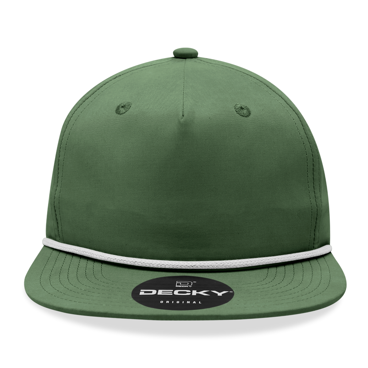 Decky 6032 Classic Rope Hat 5 Panel Flat Bill Cap Snapback - Blank - Signature Edition