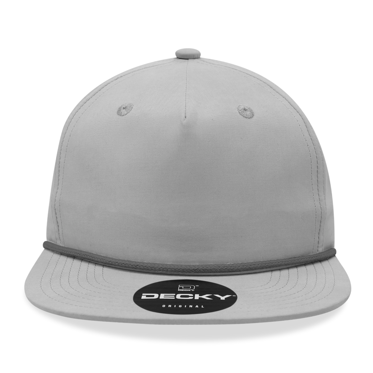 Decky 6032 Classic Rope Hat 5 Panel Flat Bill Cap Snapback - Blank - Signature Edition