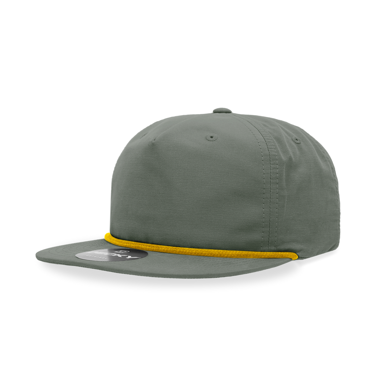 Decky 6032 Classic Rope Hat 5 Panel Flat Bill Cap Snapback - Blank - Signature Edition