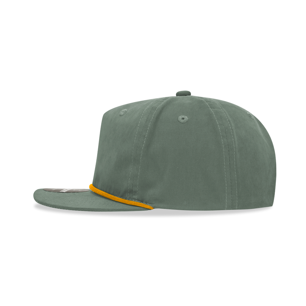 Decky 6032 Classic Rope Hat 5 Panel Flat Bill Cap Snapback - Blank - Signature Edition