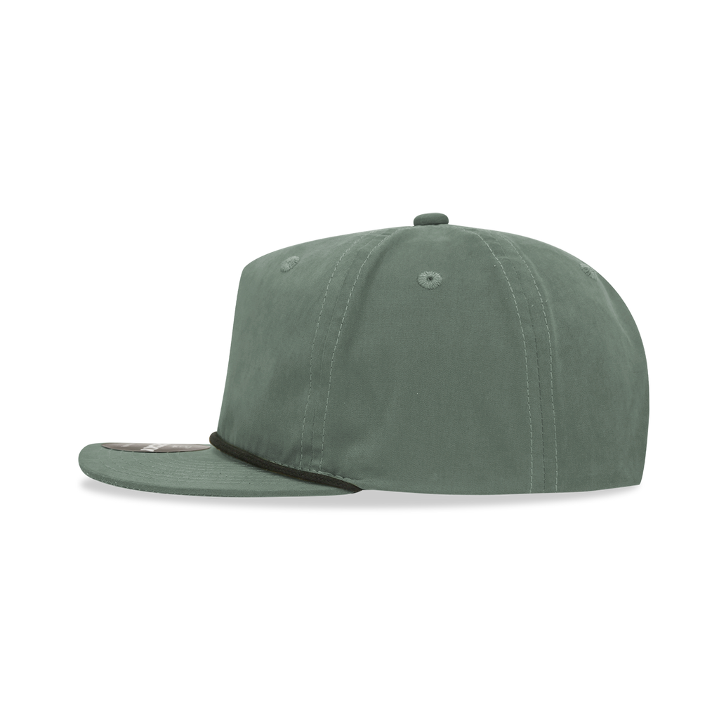 Decky 6032 Classic Rope Hat 5 Panel Flat Bill Cap Snapback - Blank - Signature Edition