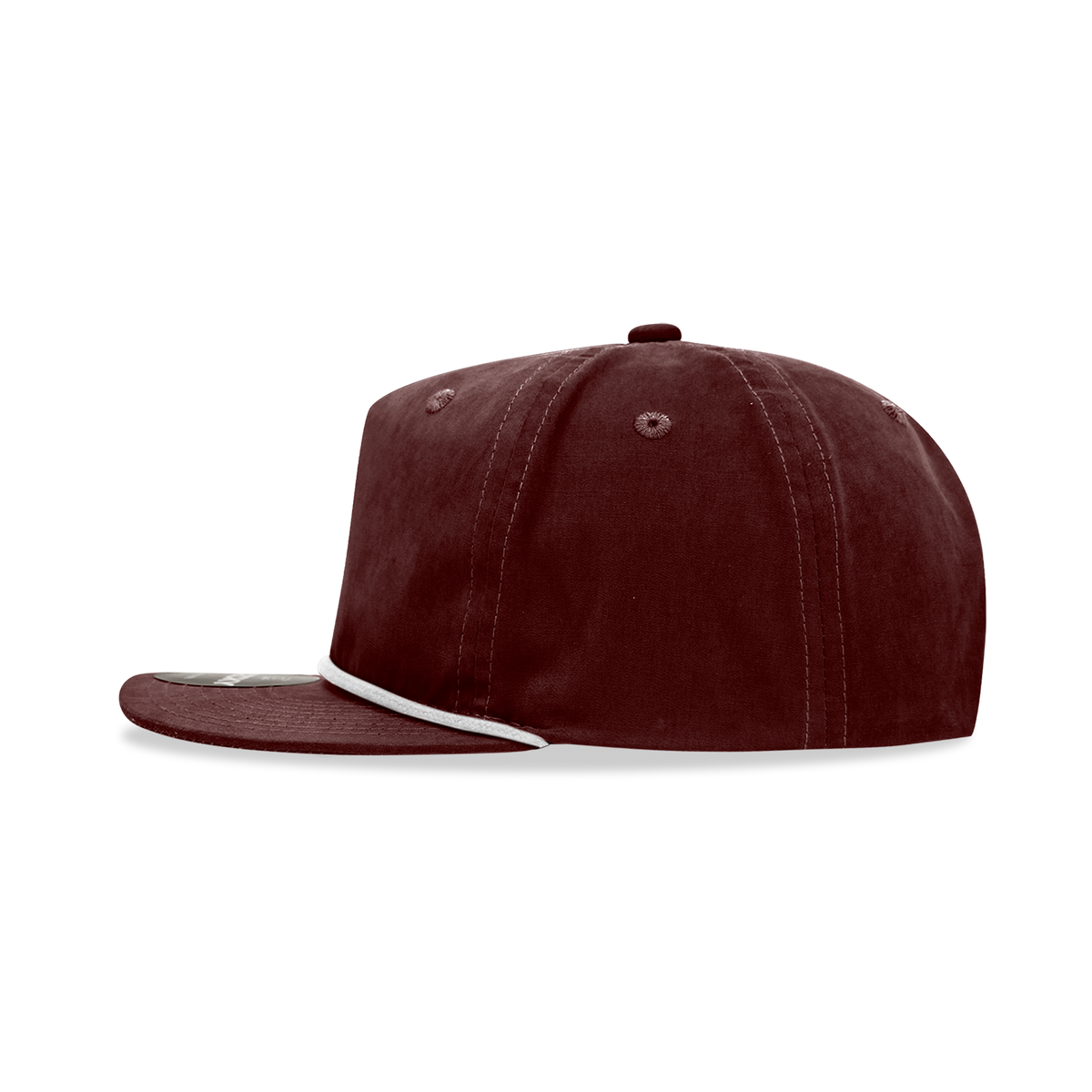 Decky 6032 Classic Rope Hat 5 Panel Flat Bill Cap Snapback - Blank - Signature Edition