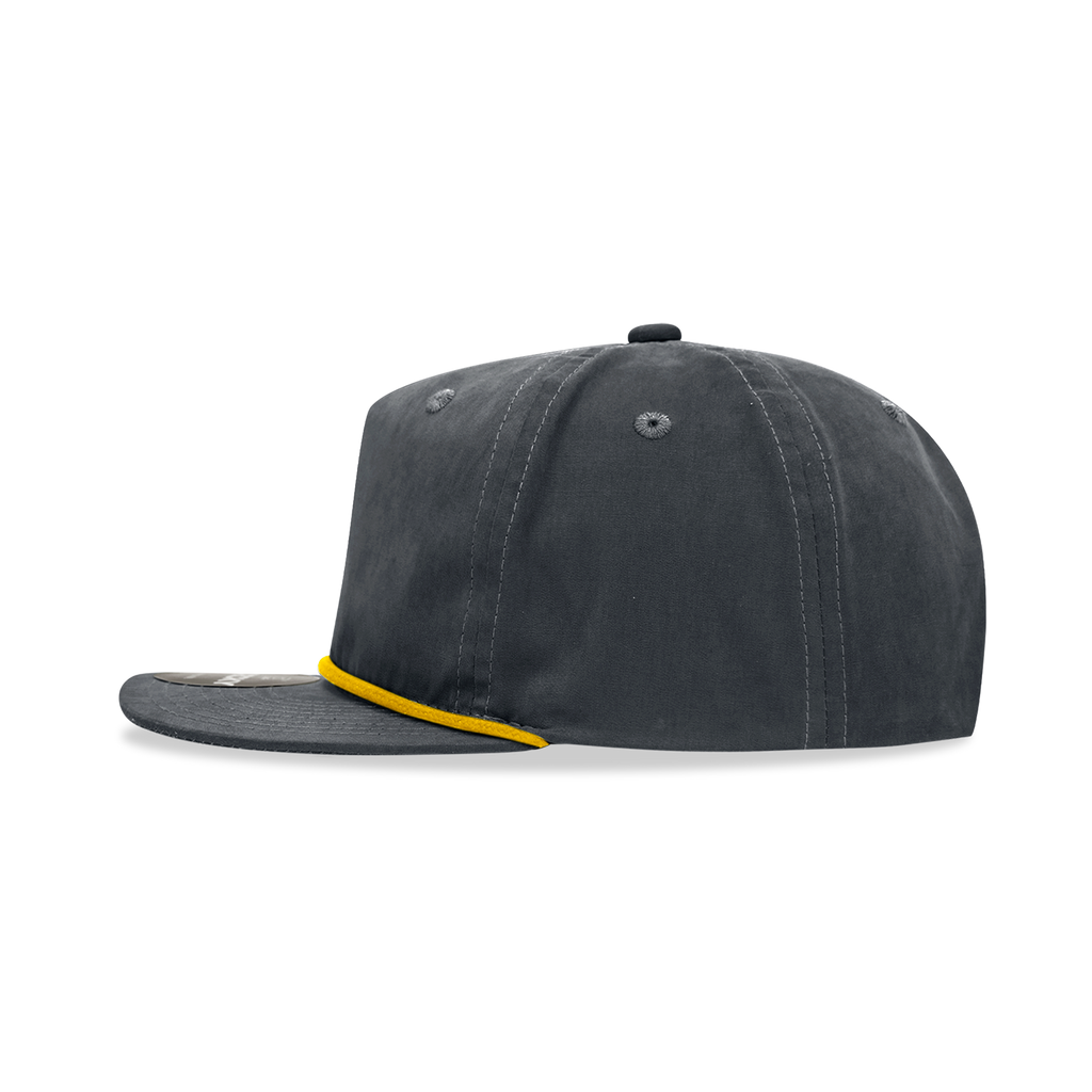Decky 6032 Classic Rope Hat 5 Panel Flat Bill Cap Snapback - Blank - Signature Edition