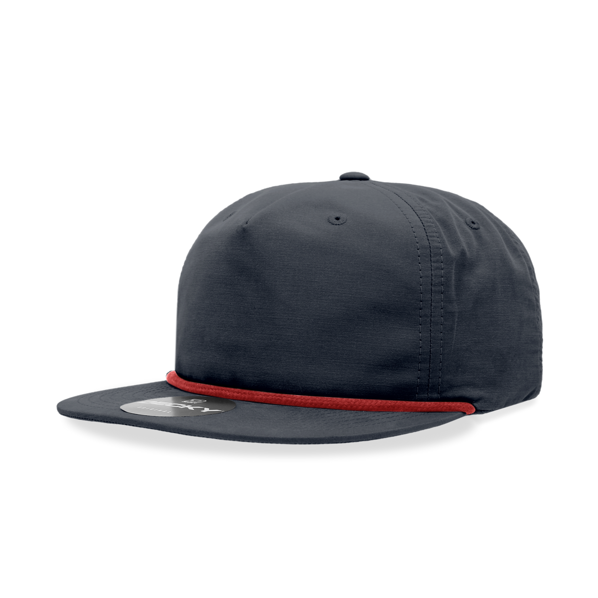 Decky 6032 Classic Rope Hat 5 Panel Flat Bill Cap Snapback - Blank - Signature Edition