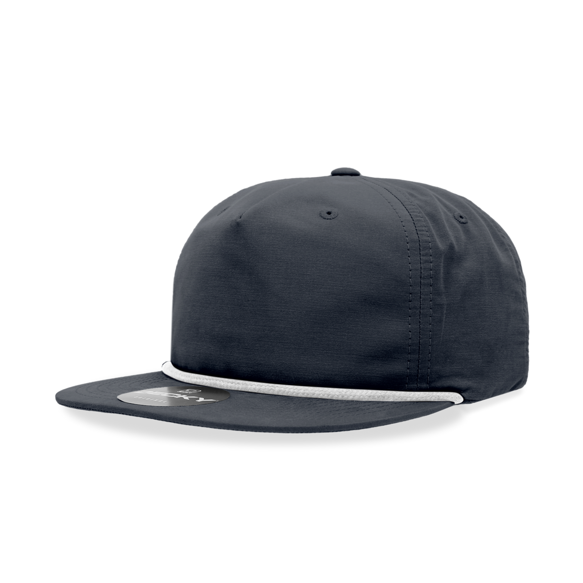 Decky 6032 Classic Rope Hat 5 Panel Flat Bill Cap Snapback - Blank - Signature Edition