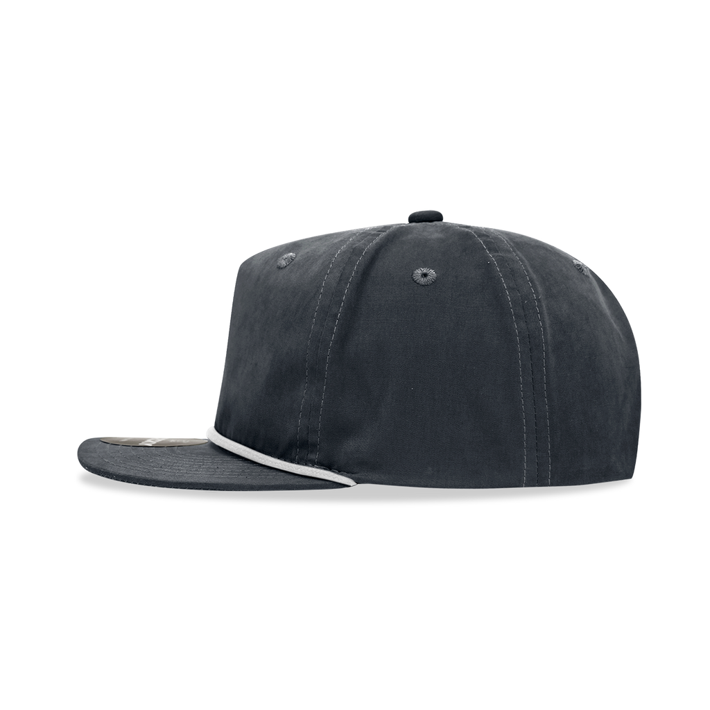Decky 6032 Classic Rope Hat 5 Panel Flat Bill Cap Snapback - Blank - Signature Edition