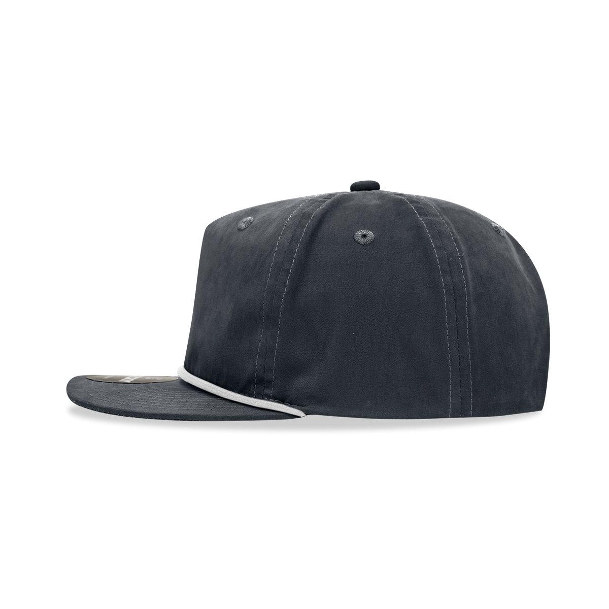 Decky 6032 Classic Rope Hat 5 Panel Flat Bill Cap Snapback - Blank - Signature Edition