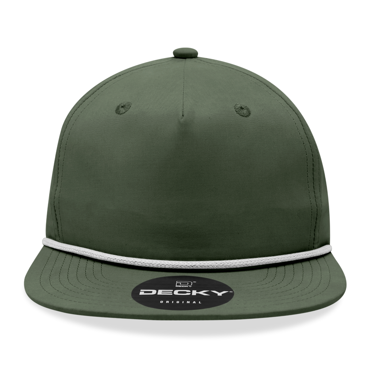 Decky 6032 Classic Rope Hat 5 Panel Flat Bill Cap Snapback - Blank - Signature Edition