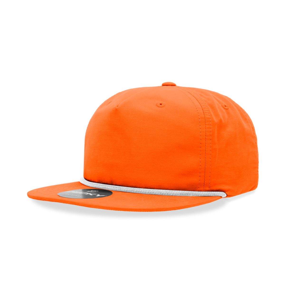 Decky 6032 Classic Rope Hat 5 Panel Flat Bill Cap Snapback - Blank - Signature Edition