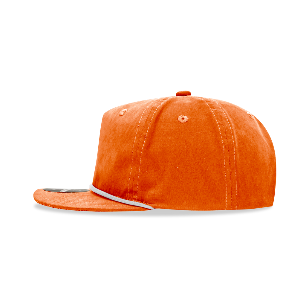 Decky 6032 Classic Rope Hat 5 Panel Flat Bill Cap Snapback - Blank - Signature Edition