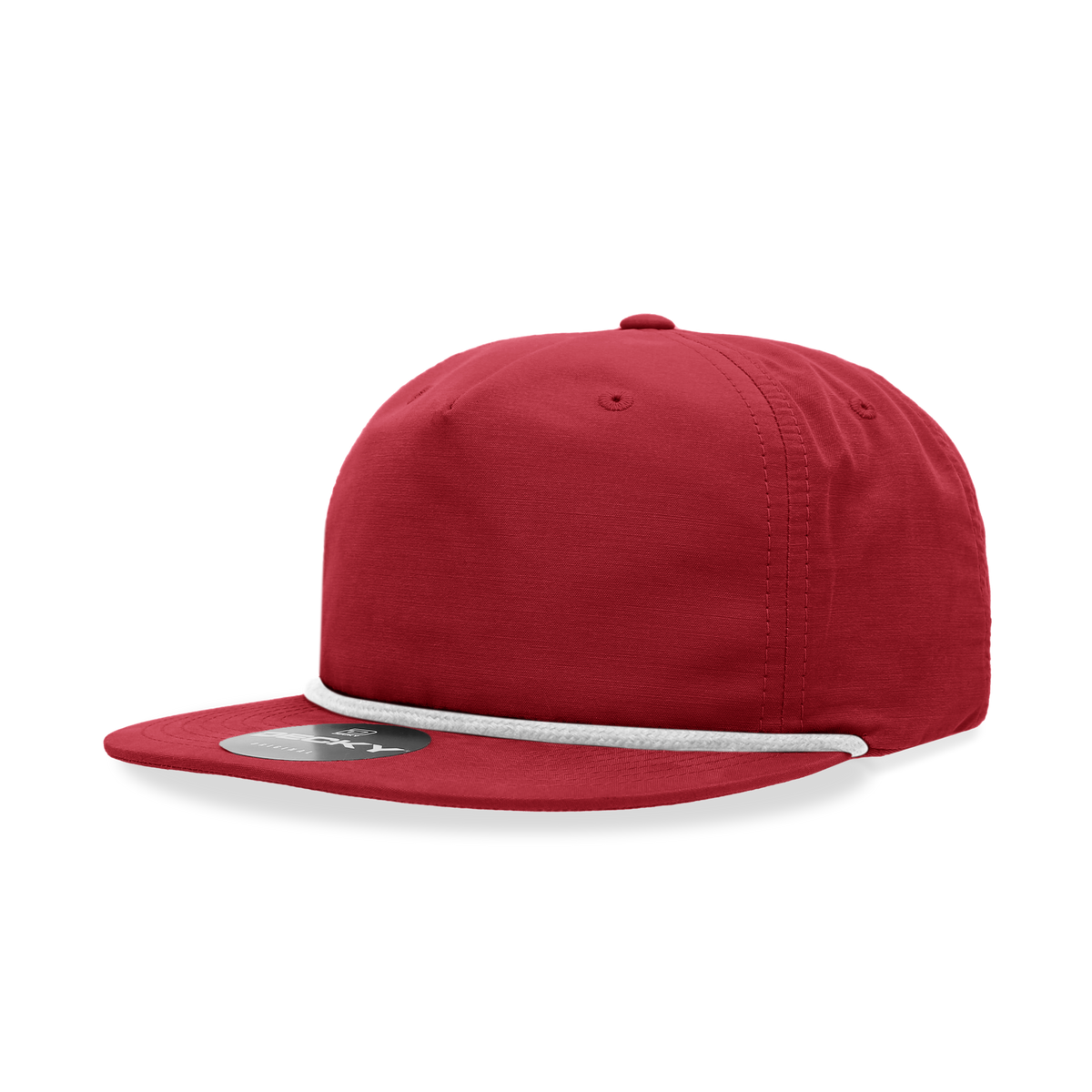 Decky 6032 Classic Rope Hat 5 Panel Flat Bill Cap Snapback - Blank - Signature Edition