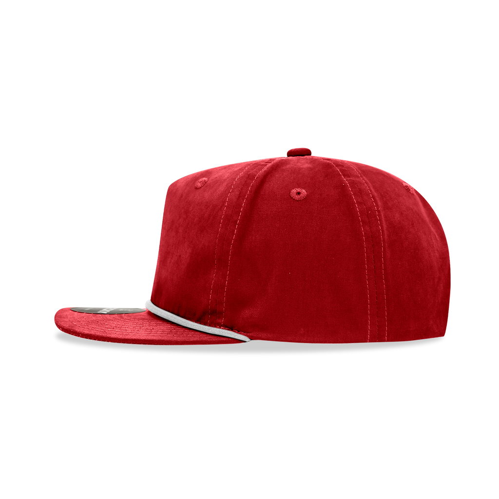Decky 6032 Classic Rope Hat 5 Panel Flat Bill Cap Snapback - Blank - Signature Edition