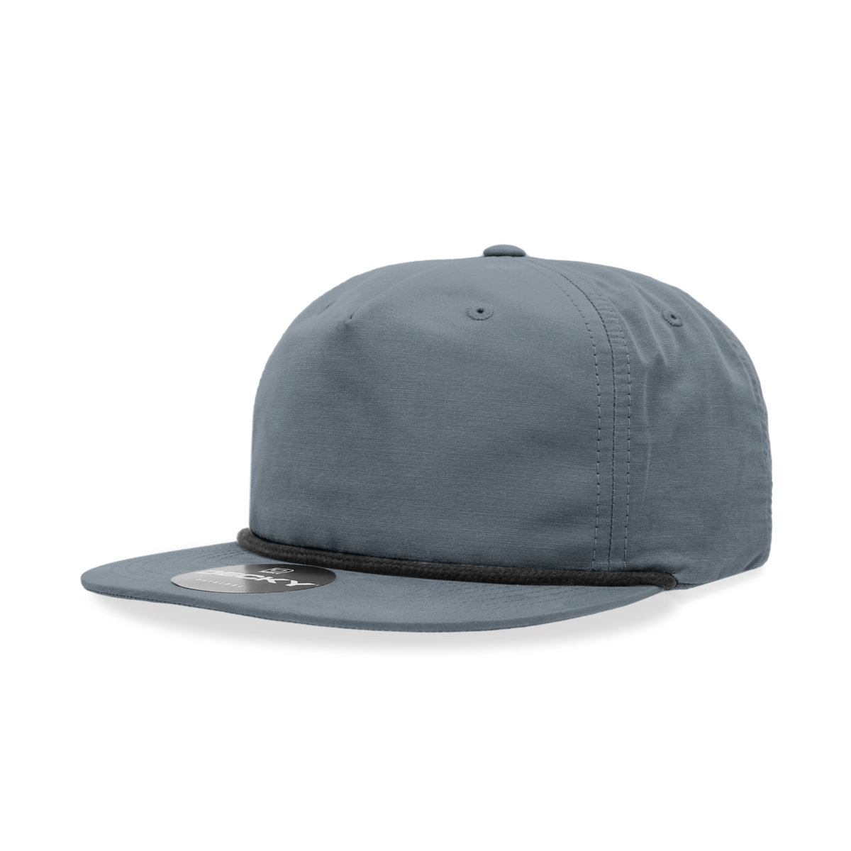 Decky 6032 Classic Rope Hat 5 Panel Flat Bill Cap Snapback - Blank - Signature Edition