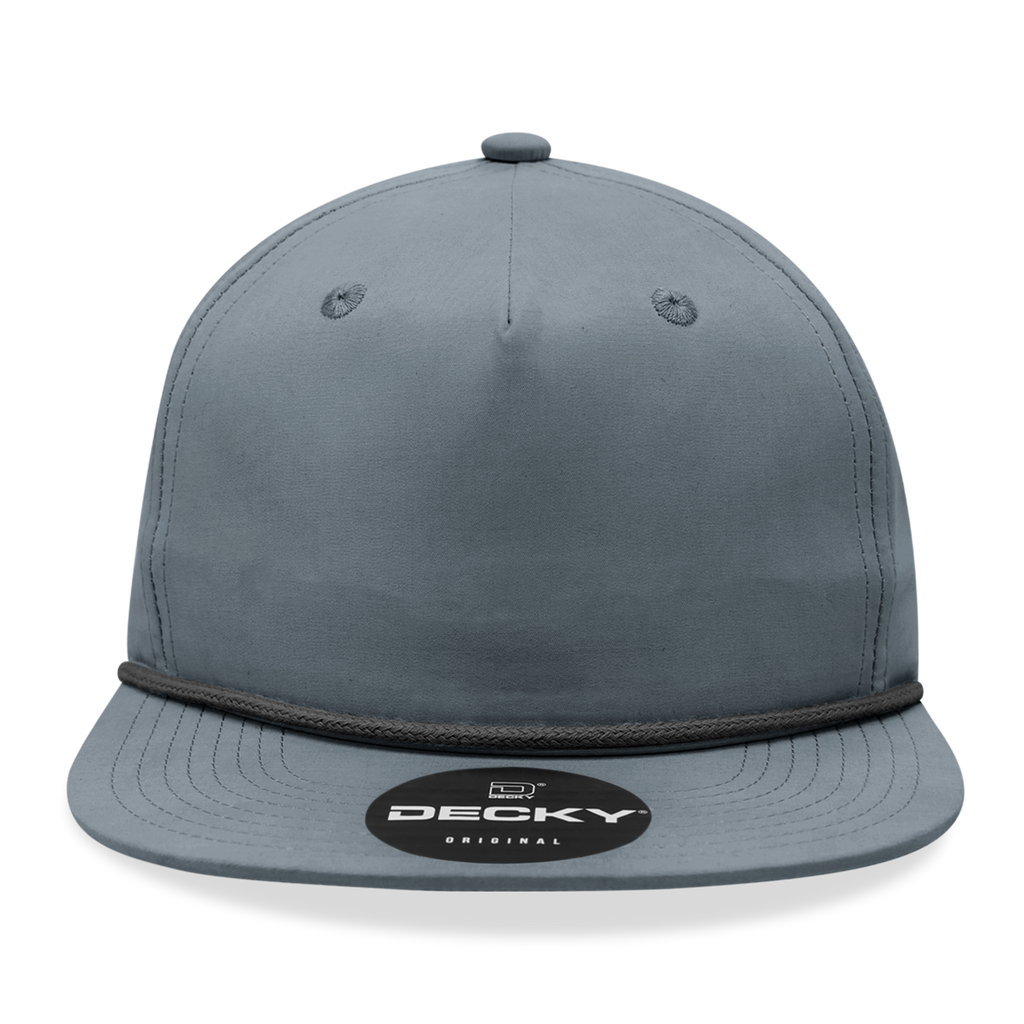 Decky 6032 Classic Rope Hat 5 Panel Flat Bill Cap Snapback - Blank - Signature Edition