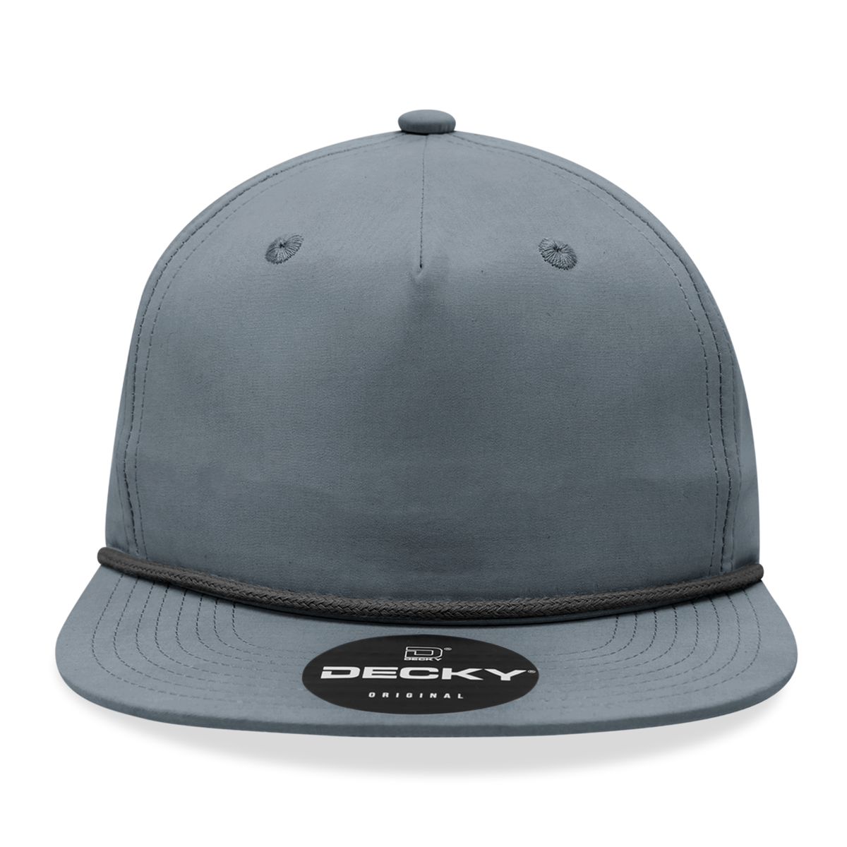 Decky 6032 Classic Rope Hat 5 Panel Flat Bill Cap Snapback - Blank - Signature Edition