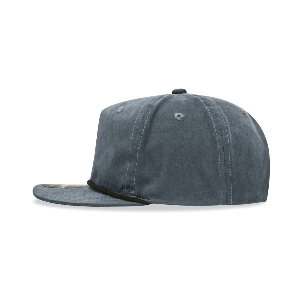 Decky 6032 Classic Rope Hat 5 Panel Flat Bill Cap Snapback - Blank - Signature Edition