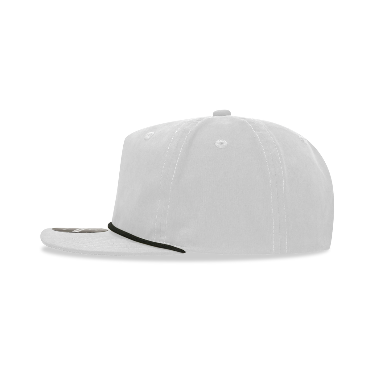 Decky 6032 Classic Rope Hat 5 Panel Flat Bill Cap Snapback - Blank - Signature Edition