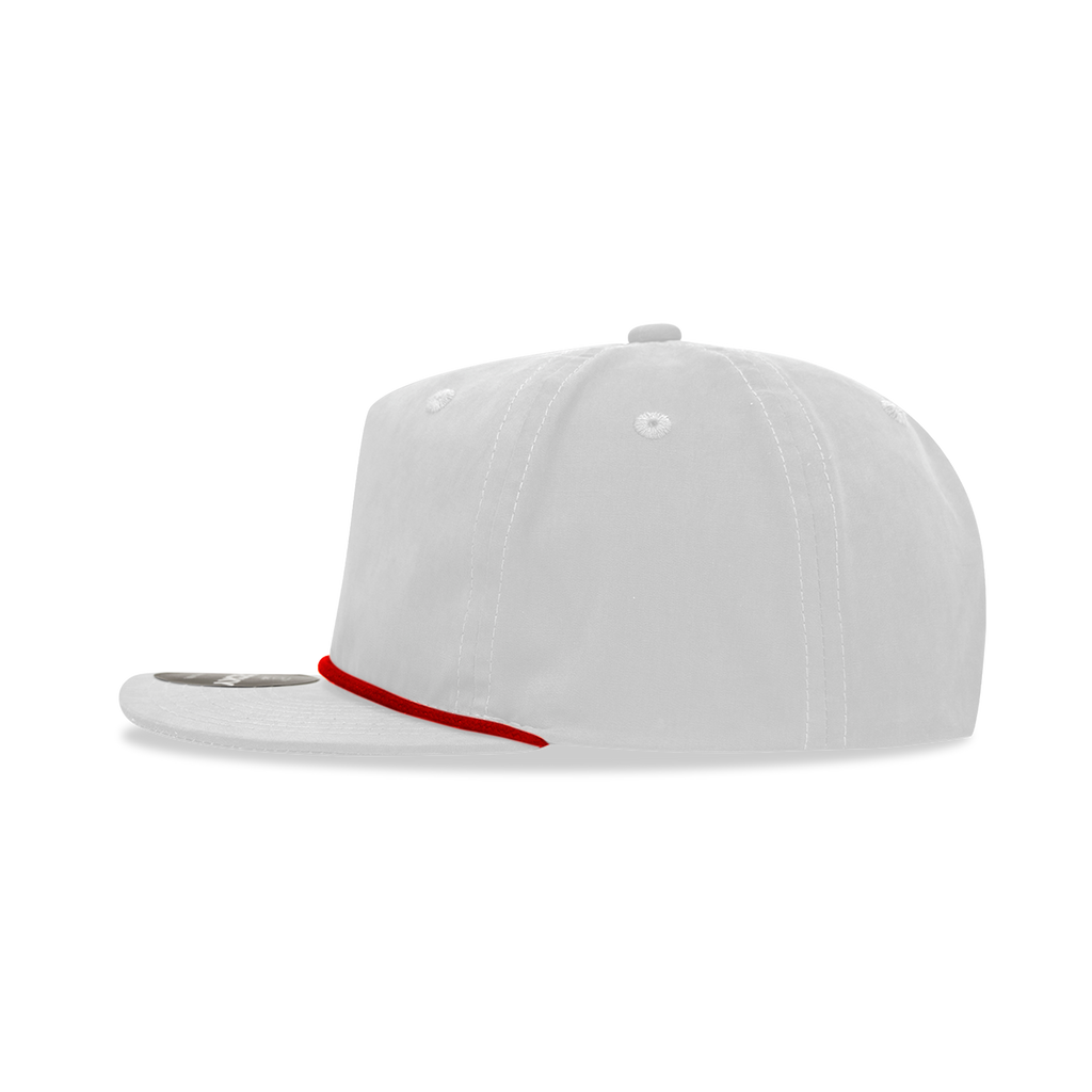 Decky 6032 Classic Rope Hat 5 Panel Flat Bill Cap Snapback - Blank - Signature Edition