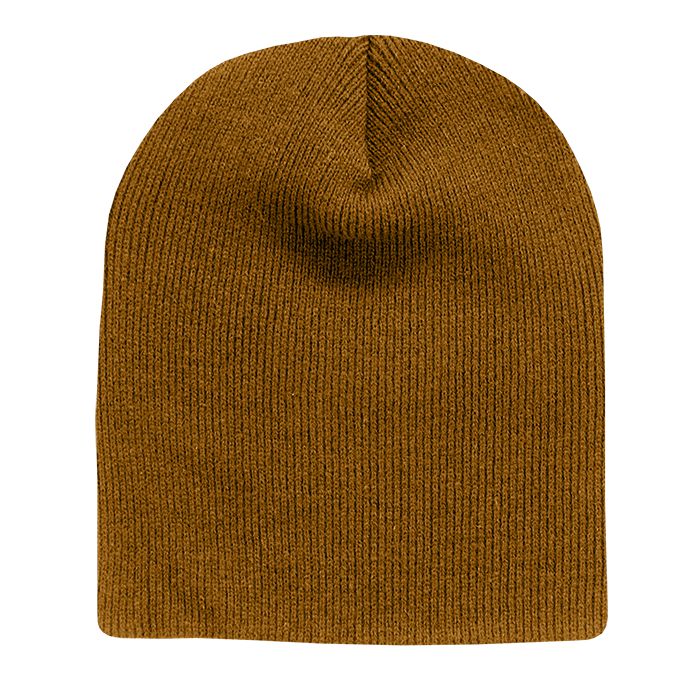 Decky 614 Acrylic Short Beanie Knit Cap - Blank - Signature Edition